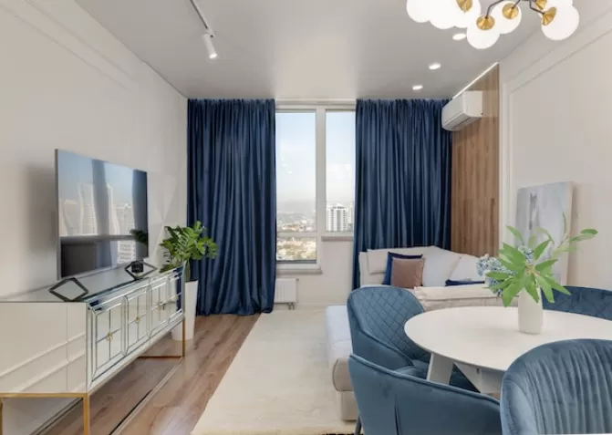 Сатиновый натяжной потолок